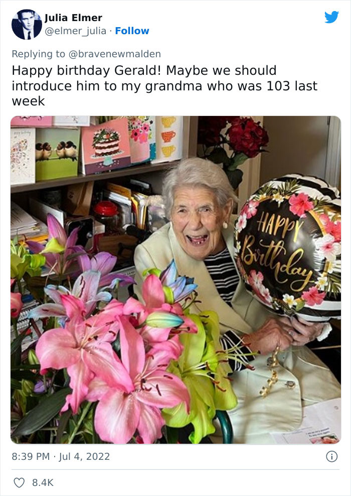 68K People Send ‘Happy Birthday’ Messages To Man Turning 104 After His Son Decided It’d Be A “Fun And Different” Gift