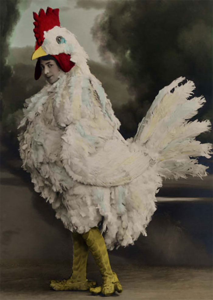 Opera Singer Fritzi Massary Dressed As A Rooster In 1912