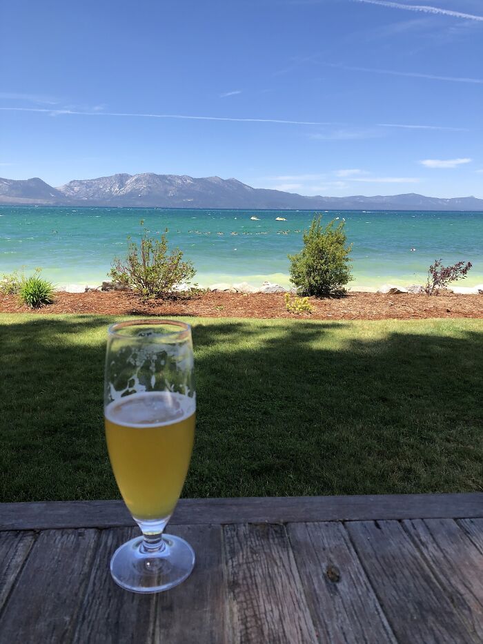 Lazy Day With A Hazy Ipa In Lake Tahoe.