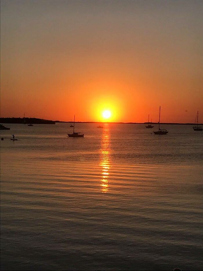 Sunset In Key Largo Florida. Caught This Right Outside Our Hotel.