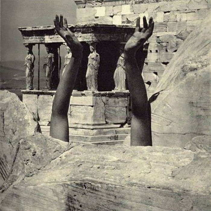 Edward Steichen :: Thérèse Duncan, Isadora Duncan Daughter, At The Acropolis, Athens, 1921