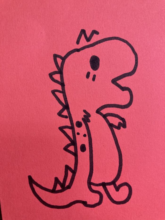 A Dino Drawing Lol 😂