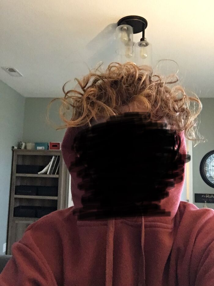 My Hair Is Actually Long But Had It Up For A Skit Me And My Friends Were Doing