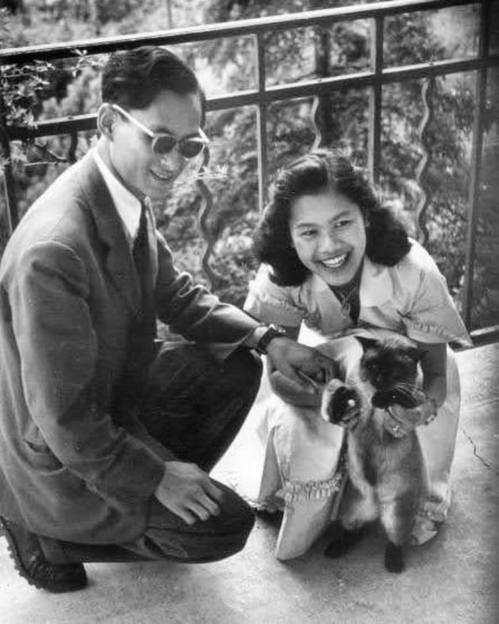 Ninth Monarch Of Thailand From The Chakri Dynasty Bhumibol Adulyadej And Queen Consort Of King Bhumibol Adulyadej Sirikit Kitiyakara, 1950