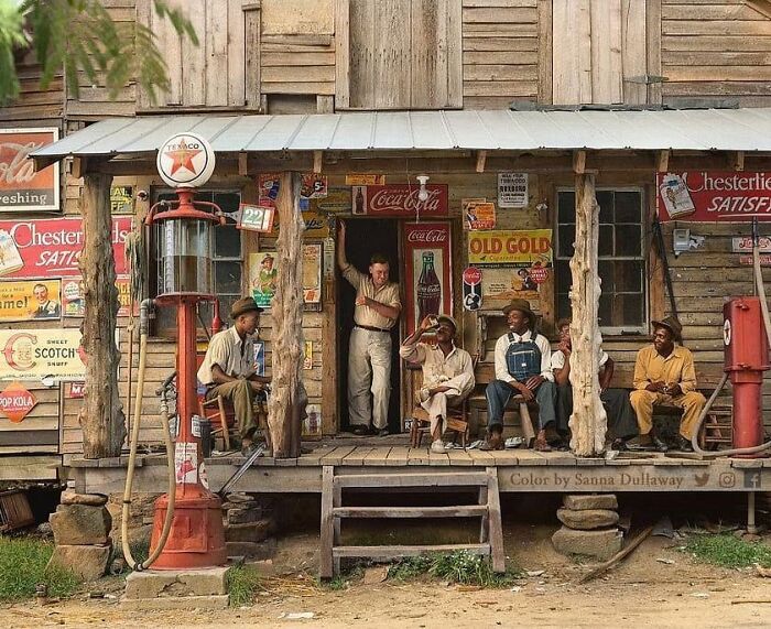 Country Store On Dirt Road, North Carolina In 1939