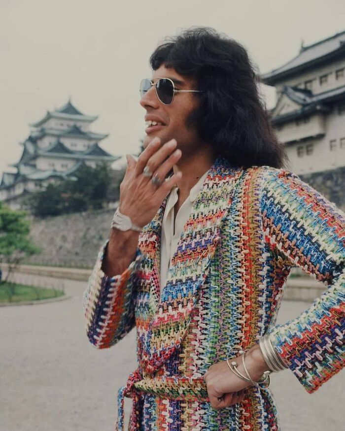 Freddie Mercury At The Nagoya Castle, 1975