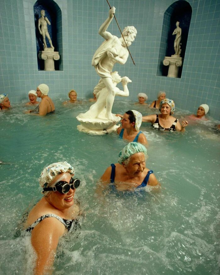 “Women Enjoy The Benefits Of A Heated Whirlpool In Saint Petersburg, Florida, 1973.” (Photographed By Jonathan Blair For National Geographic)