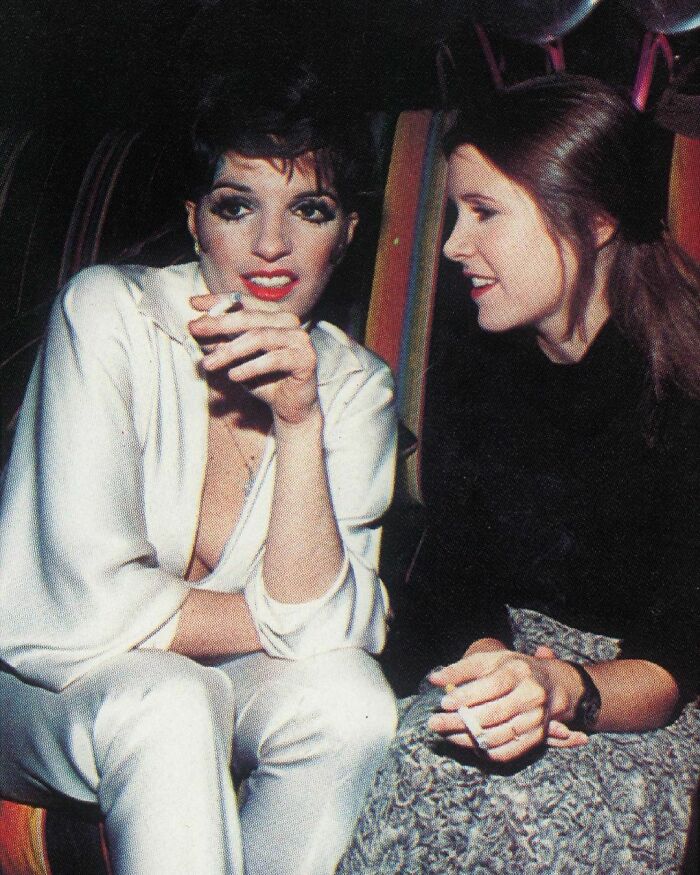Liza Minnelli And Carrie Fisher At Studio 54 In New York (1970s)