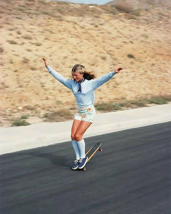 Ellen O’Neal Skateboarding In The 1970s