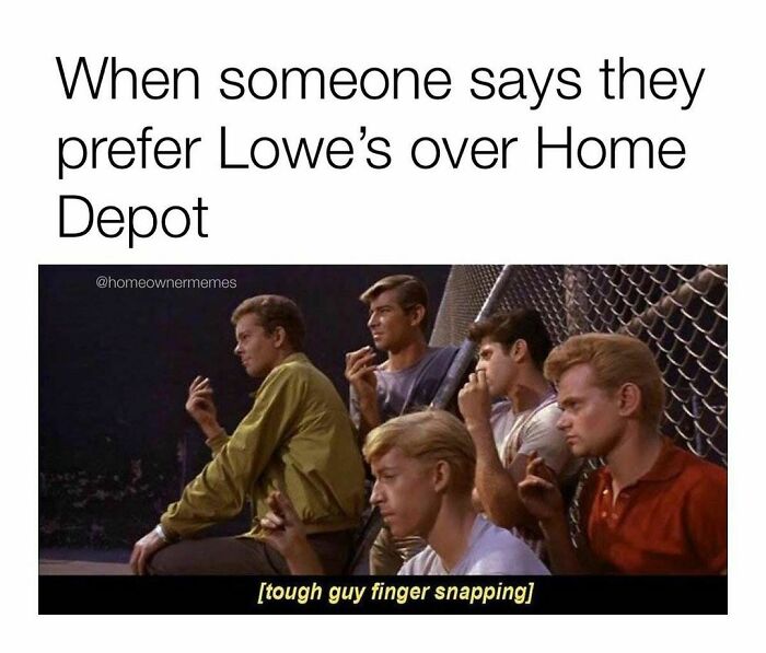 Lowe’s Follows Me So This Is A Risky Move But I Don’t Care I Bleed Orange Lol. Poll In The Story. @homeownermemes
#homedepot #homeimprovement