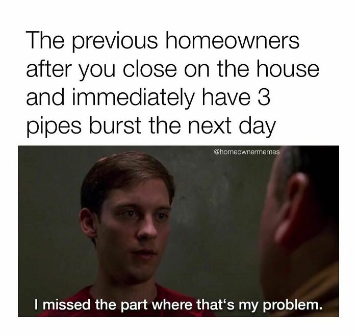 I Stalked The Previous Owners Of My House On Fb So I Could Put A Face To All My Hate. @homeownermemes
#fixerupper #plumbing