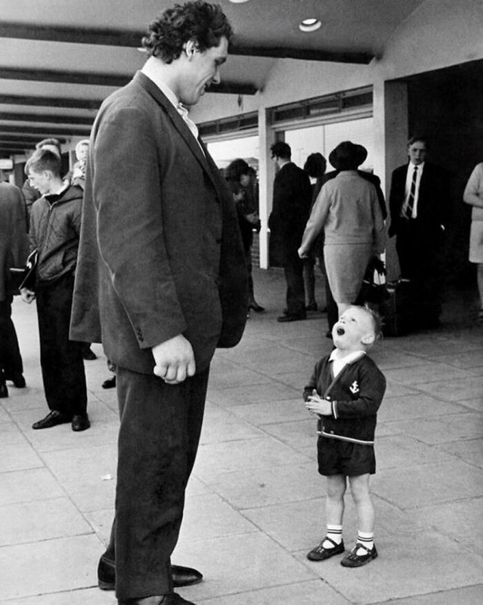 A Young Boy’s Reaction To Meeting André The Giant, 1970s