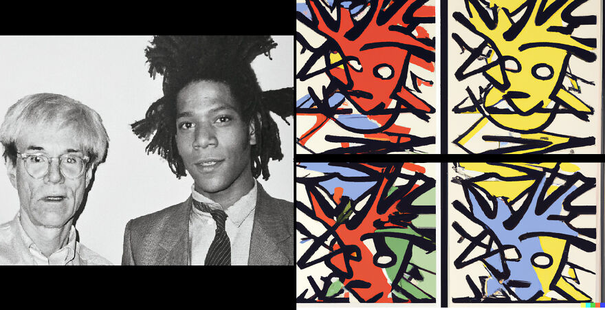 Dalle2 Merge Both Andy Warhol And Michel Basquiat Style In One!