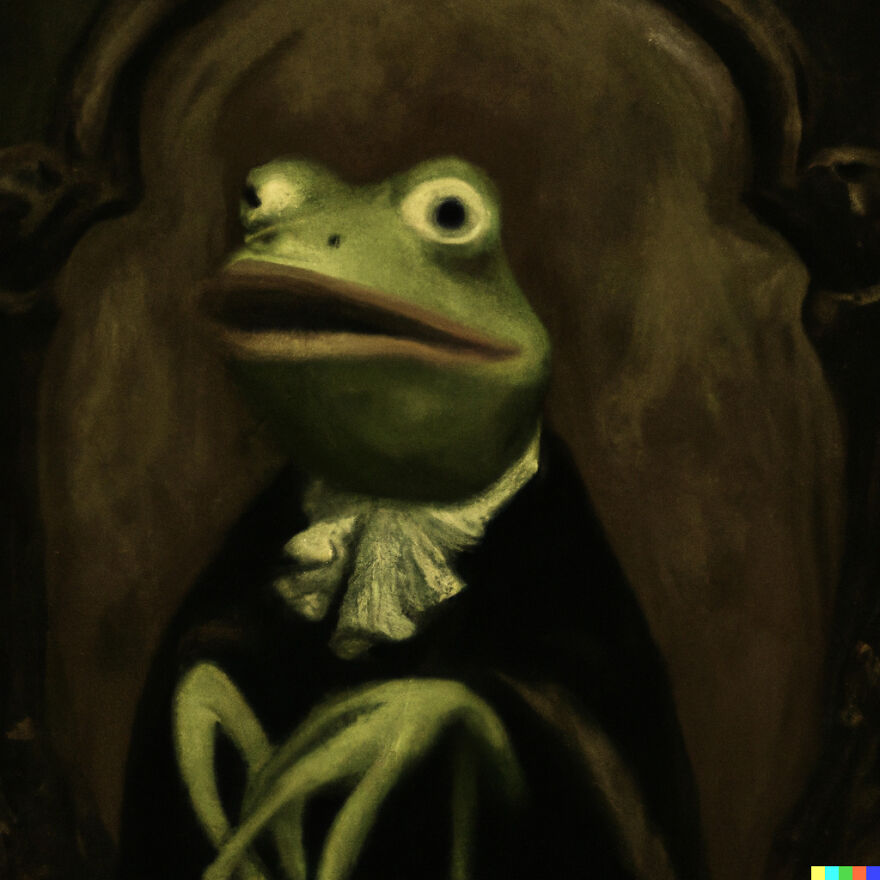 Lets Start With Renaissance Painting Of Kermit The Frog