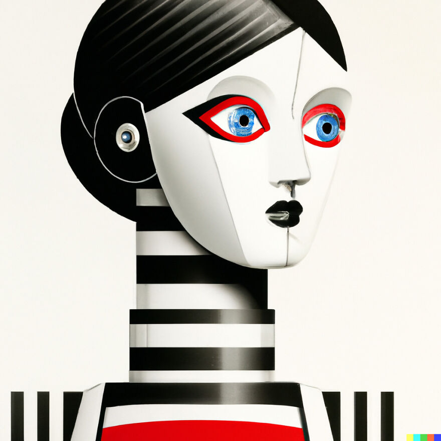Robot Woman In Style Of Bauhaus