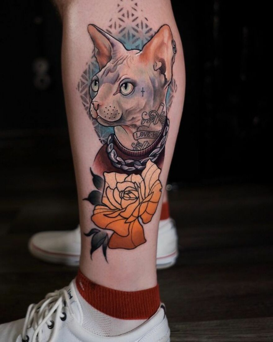 How Much Do People Love Cats? These Tattoos Show Examples Of That