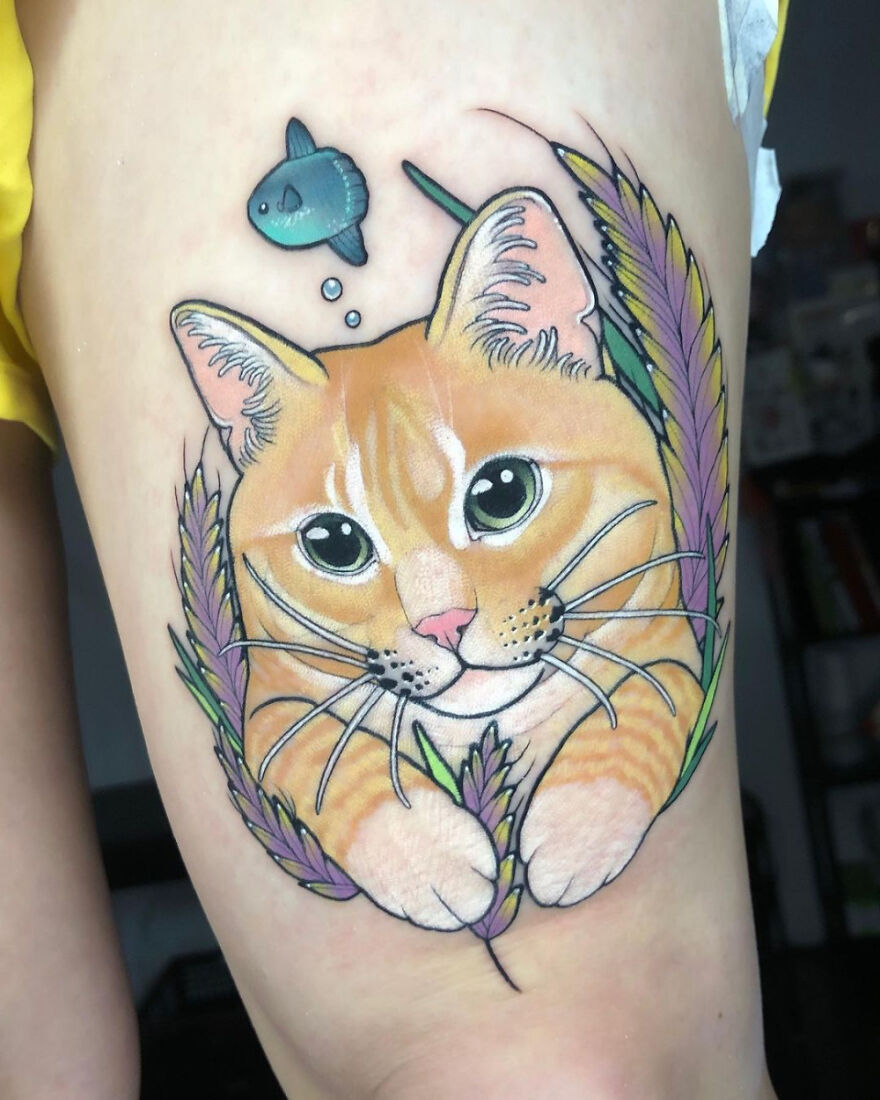 How Much Do People Love Cats? These Tattoos Show Examples Of That