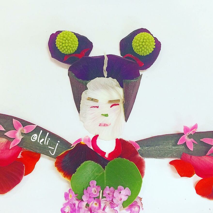 I Use Dried And Fresh Flowers To Create Gorgeous One-Time Illustrations