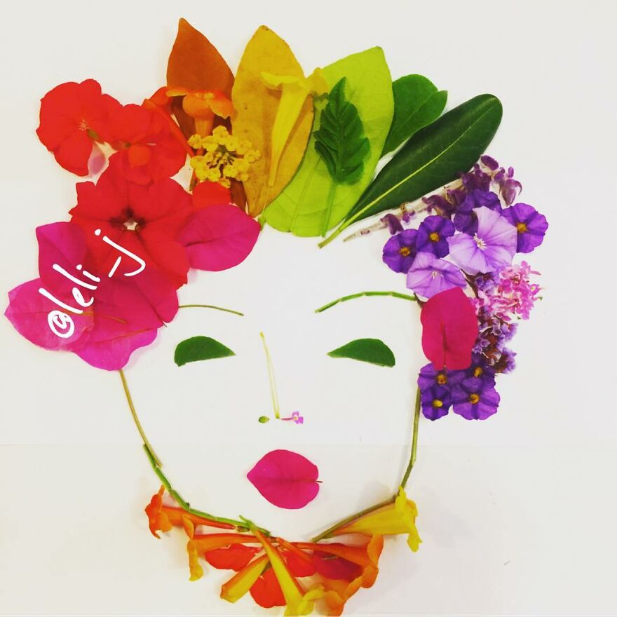 I Use Dried And Fresh Flowers To Create Gorgeous One-Time Illustrations