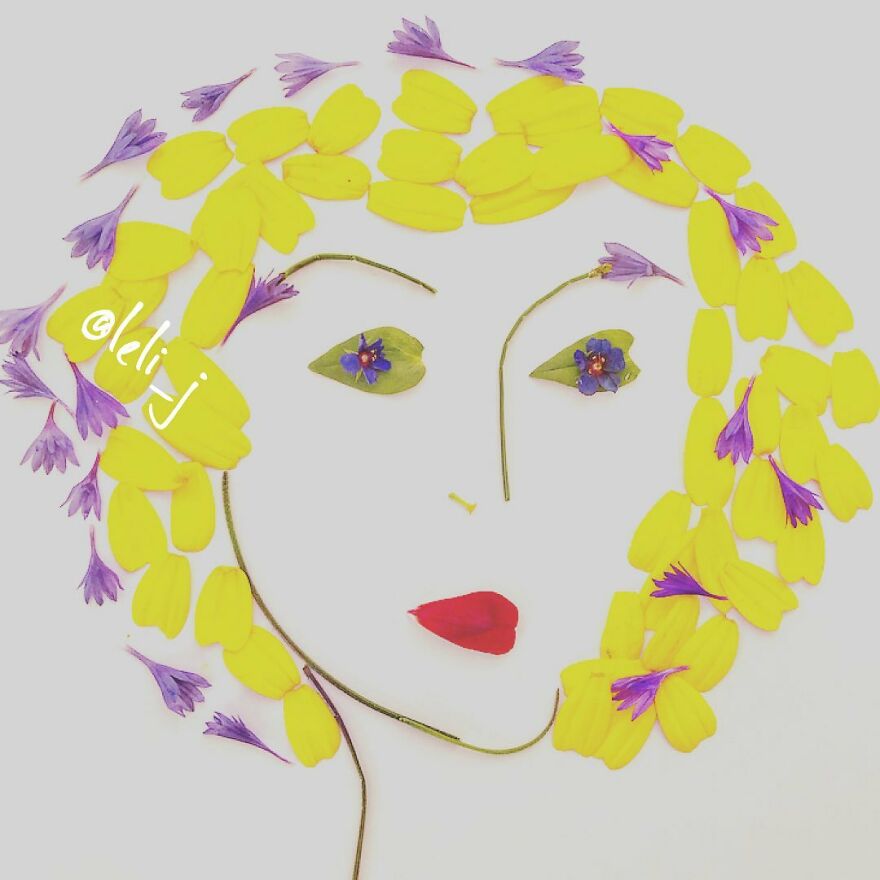 I Use Dried And Fresh Flowers To Create Gorgeous One-Time Illustrations