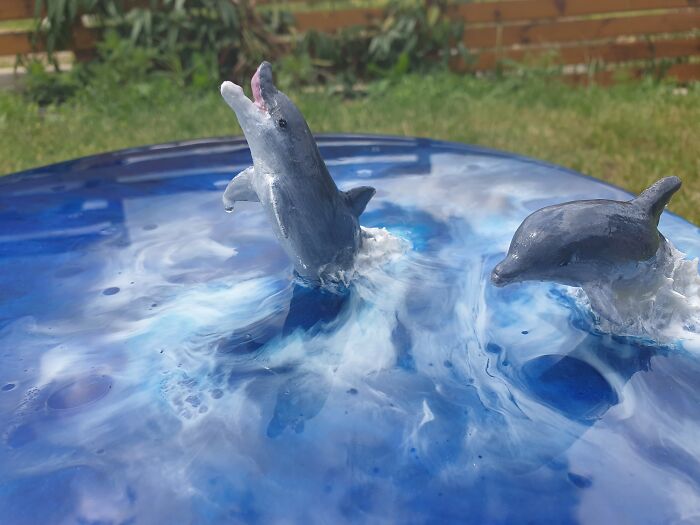 I Create Coffee Tables With Sculpted And Finely Painted Marine Creatures And Corals (13 Pics)