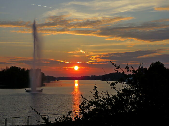 Sunset Over The Lake - Belgrade