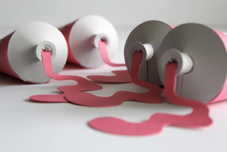 Dripping Creativity: I Replicated Paint With Paper (7 Pics)