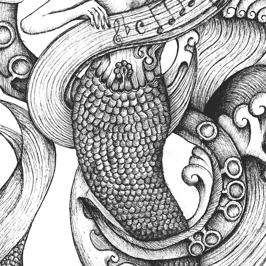 La Tempesta Di Mare: My Illustration Inspired By Vivaldi La Tempesta Di Mare: My Illustration Inspired By Vivaldi