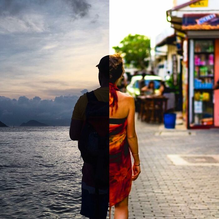 Meet Becca And Dan, A Couple Who Travel The World Apart But Make Their Photos Bring Them Together