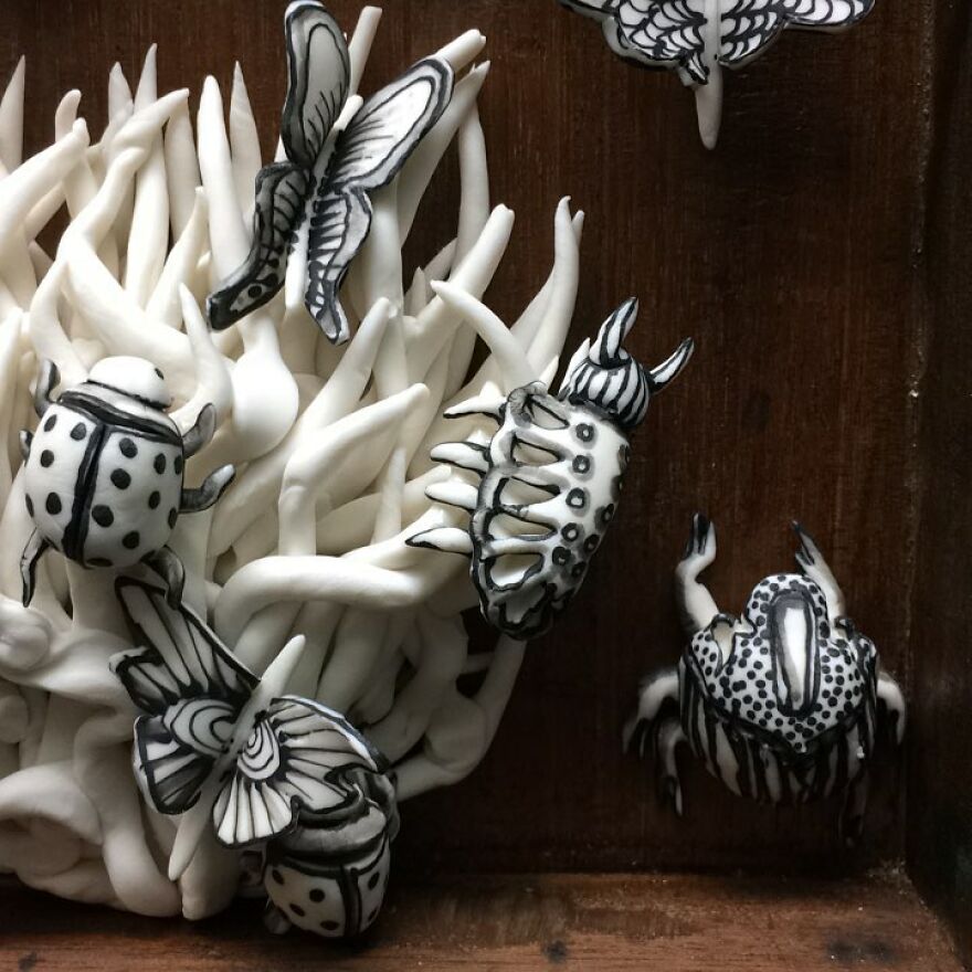 Meet Katharine's Porcelain Work
morling That Appear To Be Made Of Paper