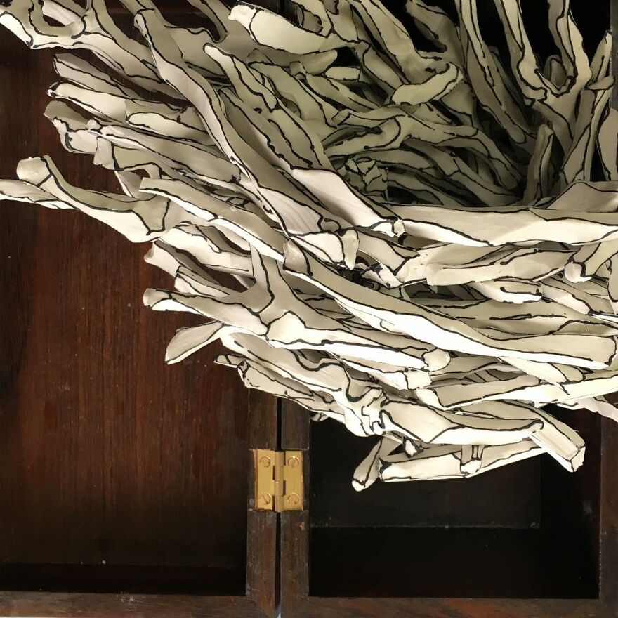 Meet Katharine's Porcelain Work
morling That Appear To Be Made Of Paper