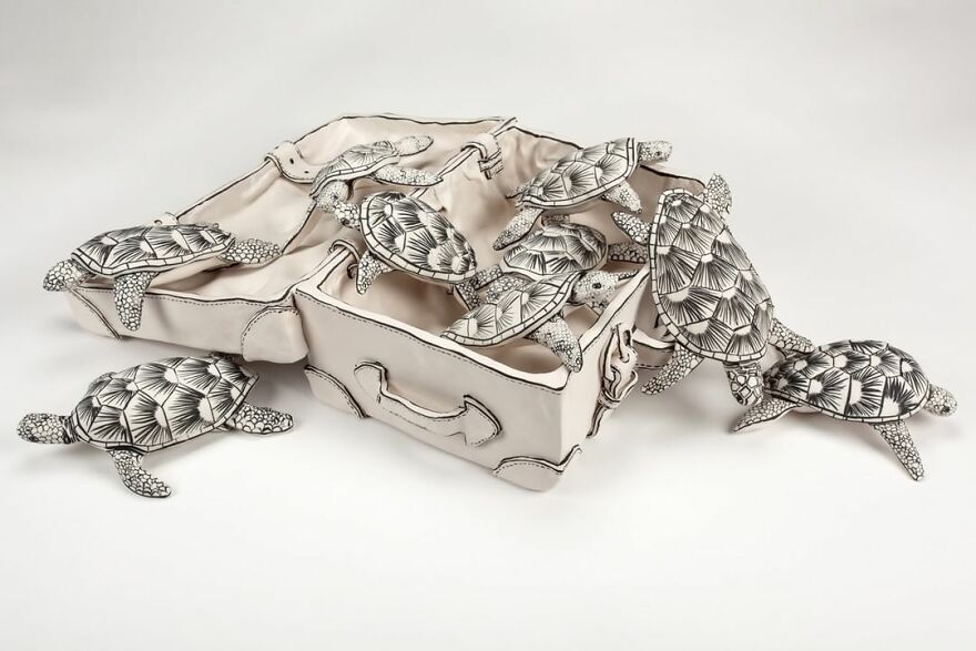 Meet Katharine's Porcelain Work
morling That Appear To Be Made Of Paper