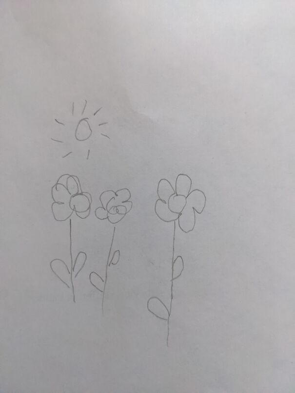 They Are Supposed To Be Simple Flowers And A Sun