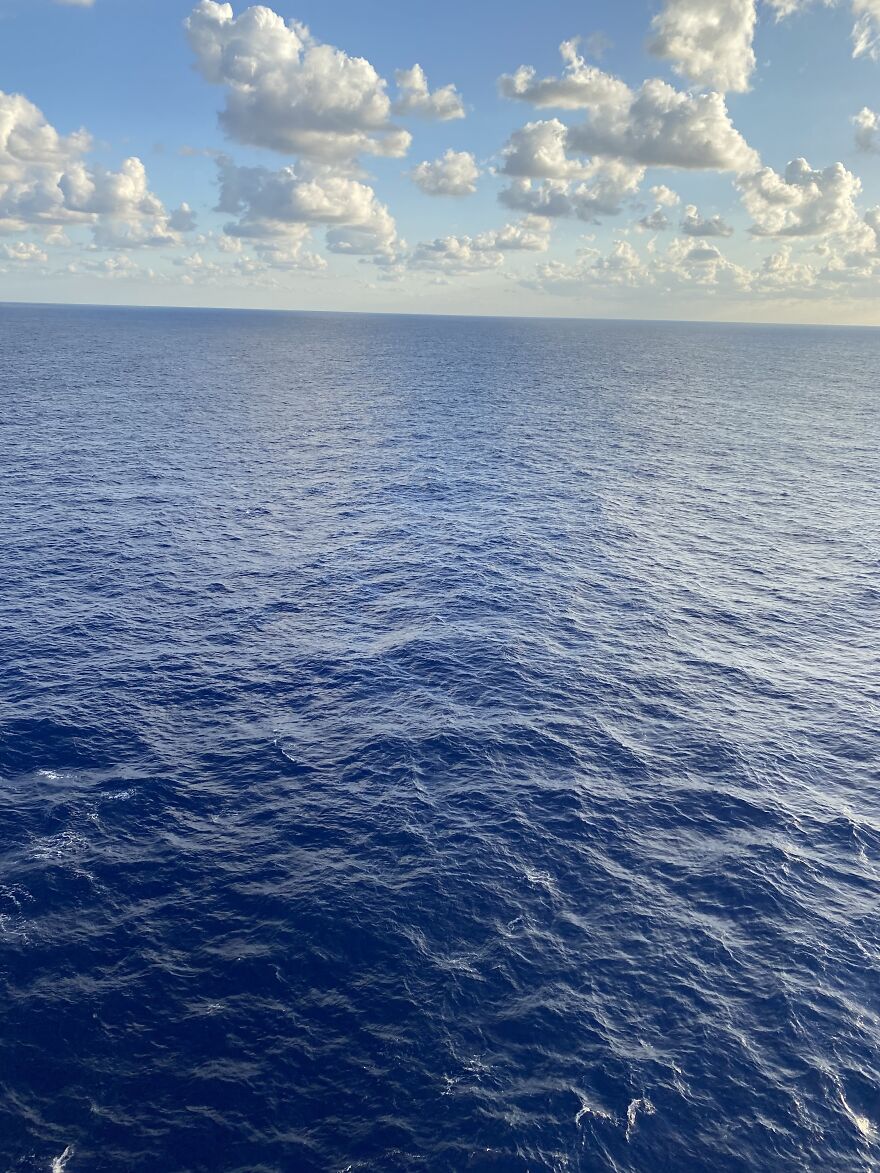 Deep Blue Ocean As Seen From “Mardi Gras”