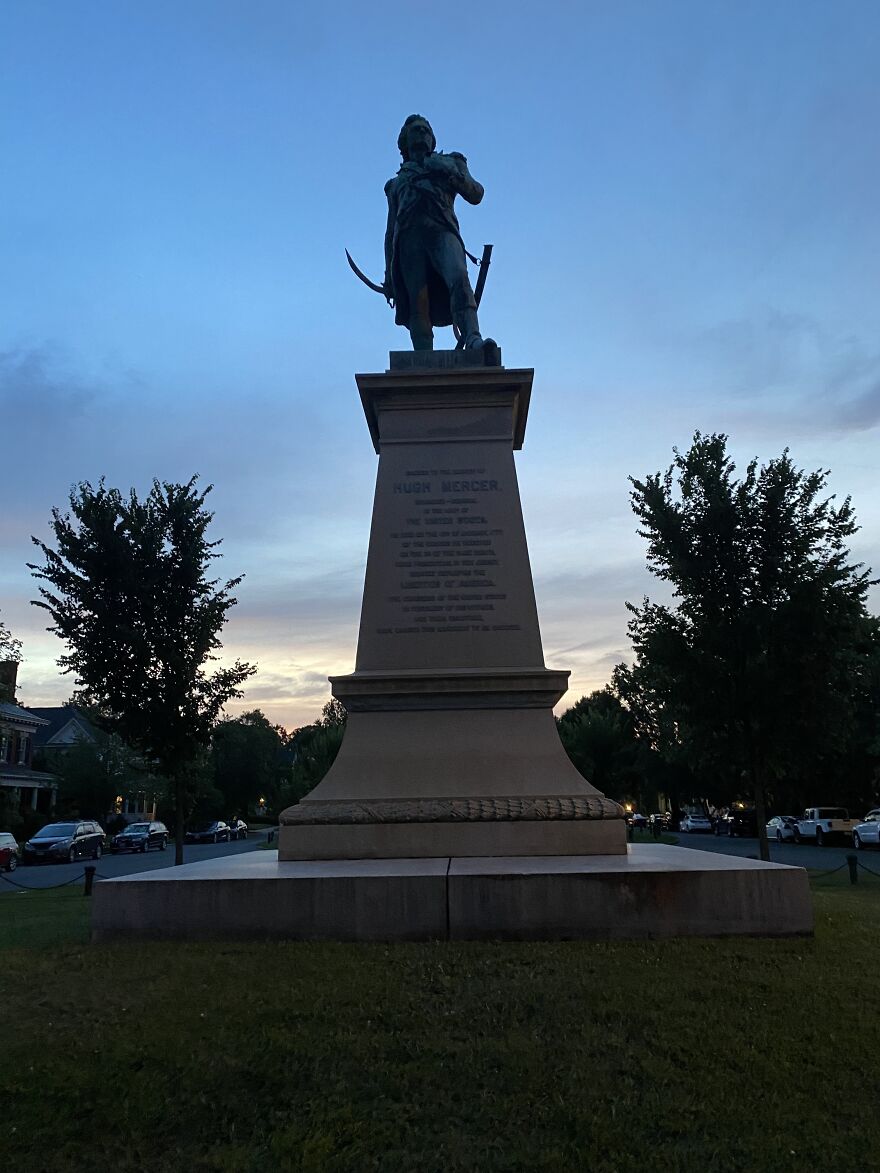 Statue Of Hugh Mercer In Fredericksburg, Virginia