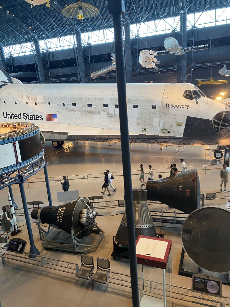 Discovery Space Shuttle In The Air And Space Hazy Center