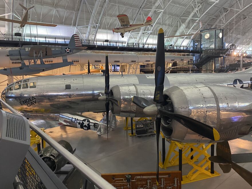 The Enola Gay In The Air And Space Hazy Center , Virginia