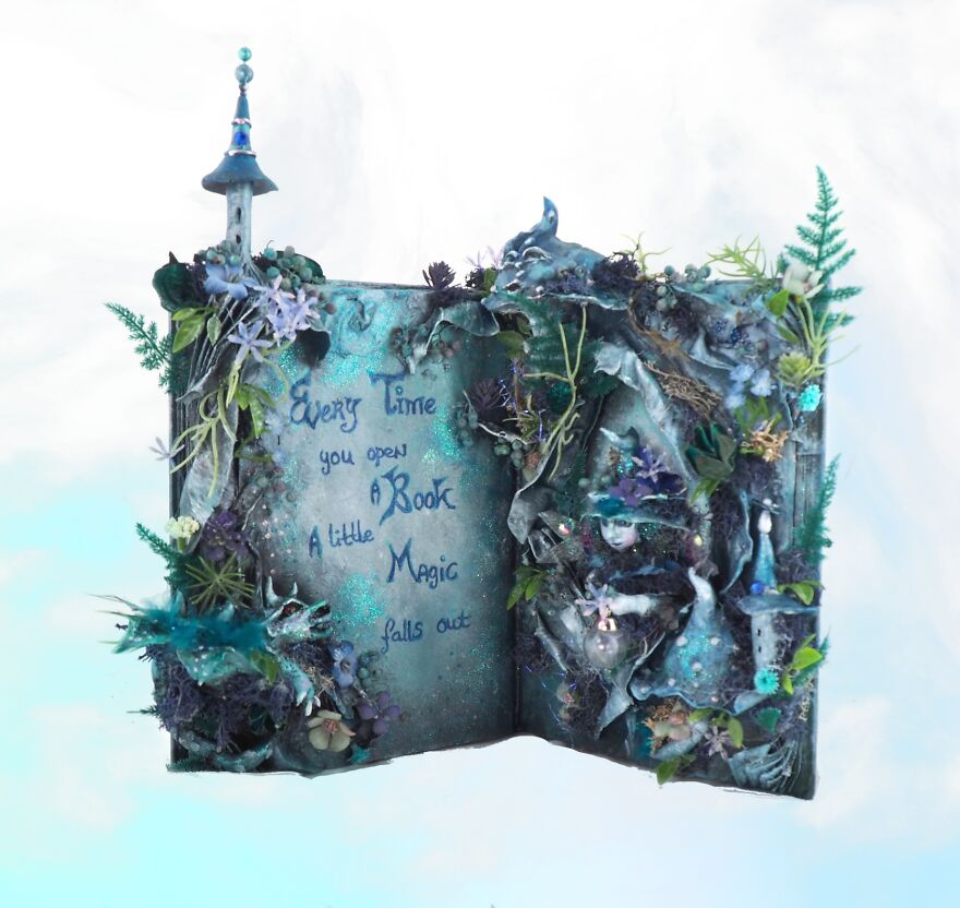 Another Saved Book, But I Went Out Of My Comfort Zone By Giving It Lots Of Colour