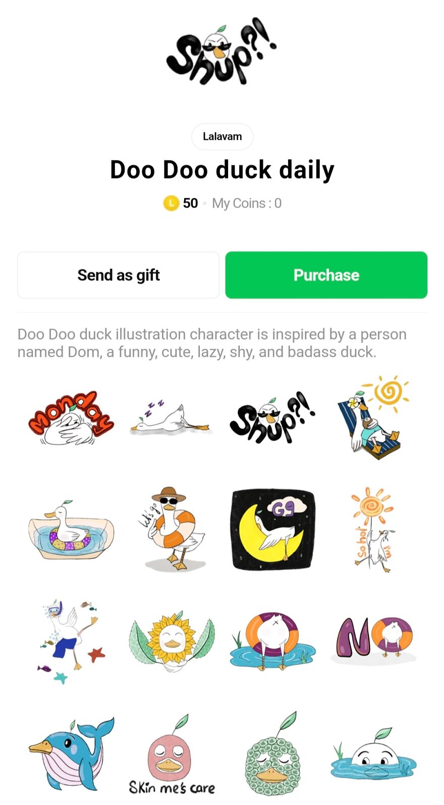 I Designed A Duck Character Named Doo Doo