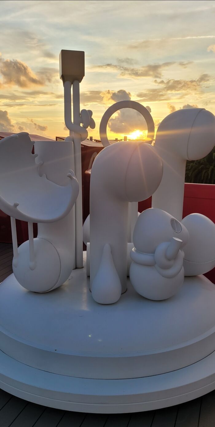 Sunset Off Coast Of Bimini, Bahamas On Virgin's Scarlet Lady!