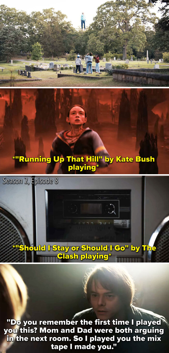Max Escaping Vecna Thanks To "Running Up That Hill" By Kate Bush Isn't The First Time Music Has Been Used To Defeat Creatures From The Upside Down. In Season 2, Jonathan Notably Played Will's Favorite Song "Should I Stay Or Should I Go" By The Clash While He Was Possessed By The Mind Flayer