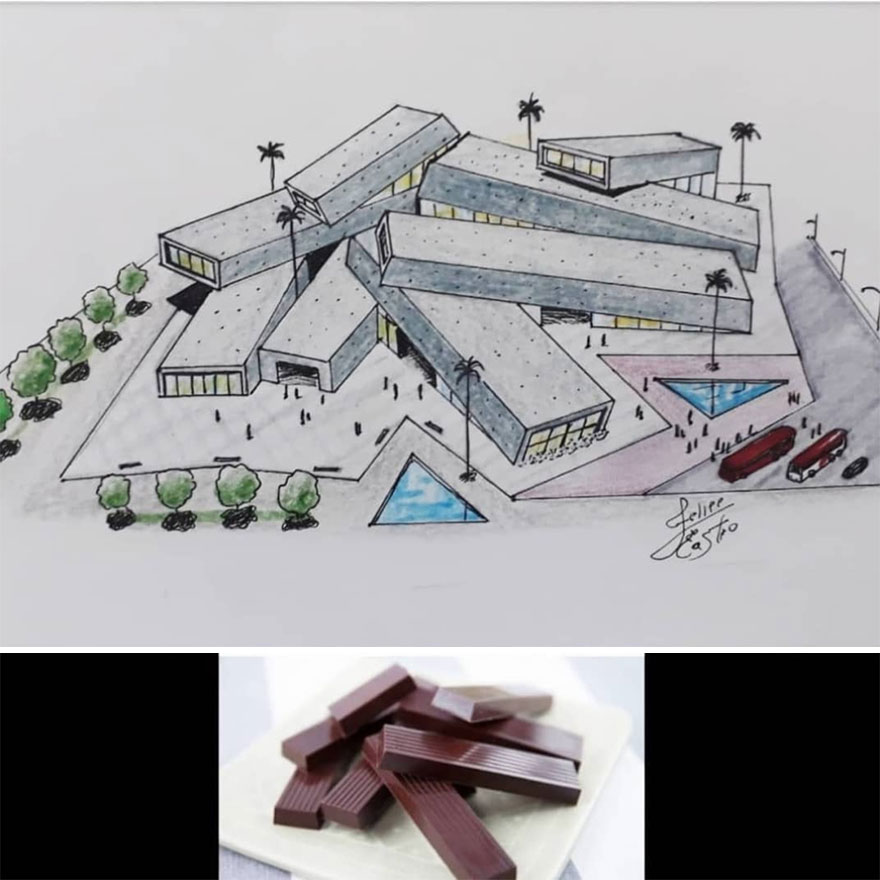 This Architect Draws Buildings From Objects (50 New Pics)