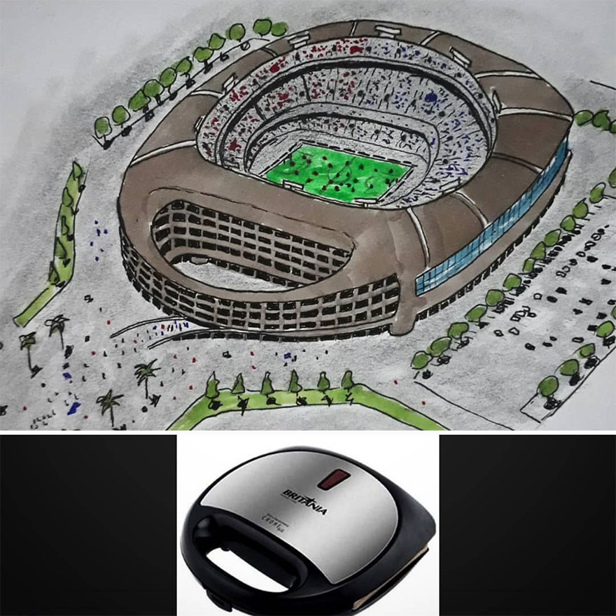 This Architect Draws Buildings From Objects (50 New Pics)