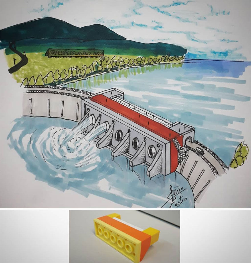 This Architect Draws Buildings From Objects (50 New Pics)