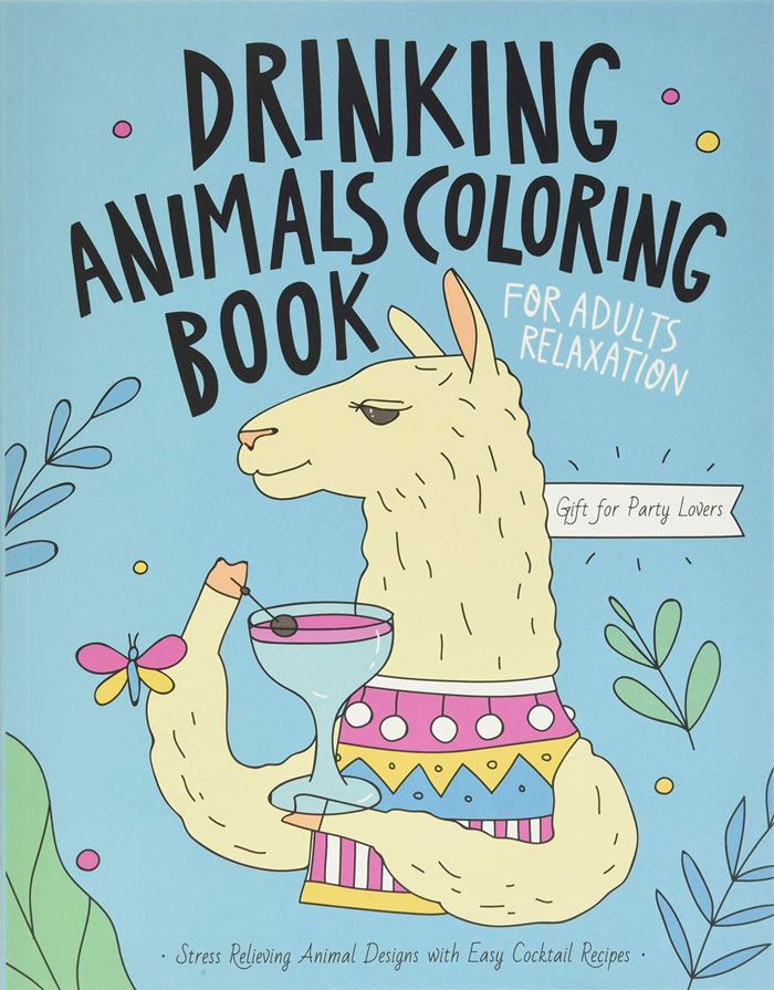"Drinking Animals Coloring Book" By Caffeinestar Publishing