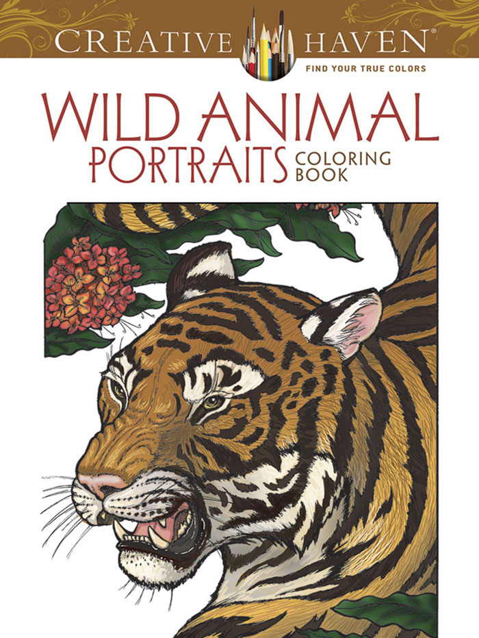 "Wild Animal Portraits Coloring Book" By Llyn Hunter