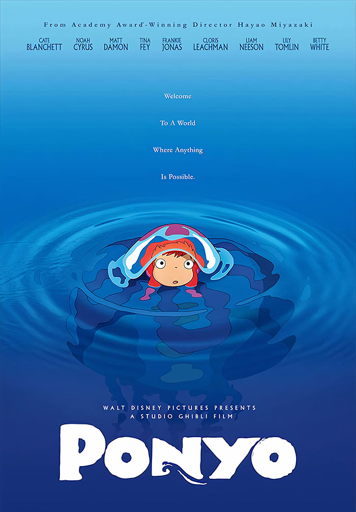 Poster for Ponyo anime