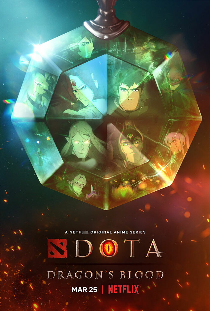 Poster for Dota: Dragon's Blood anime