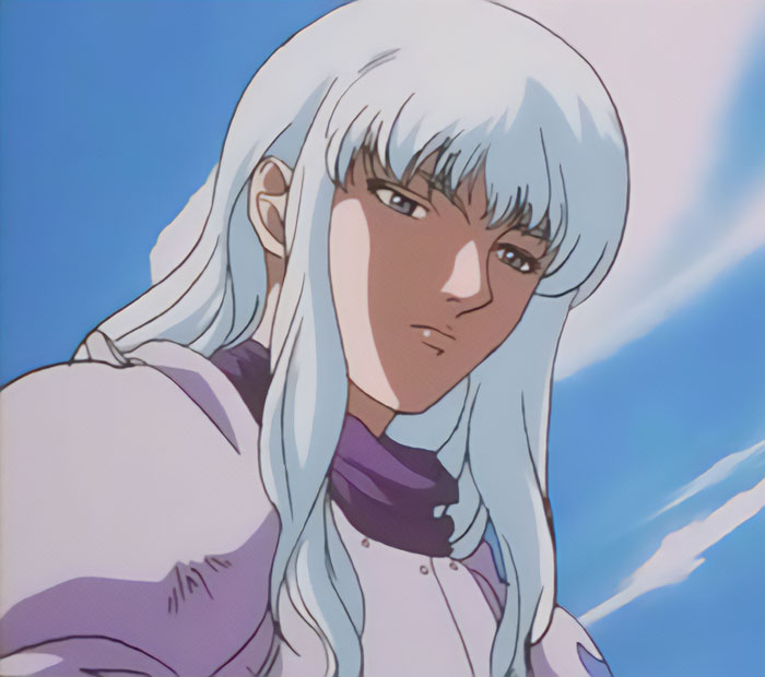 Griffith wearing armour
