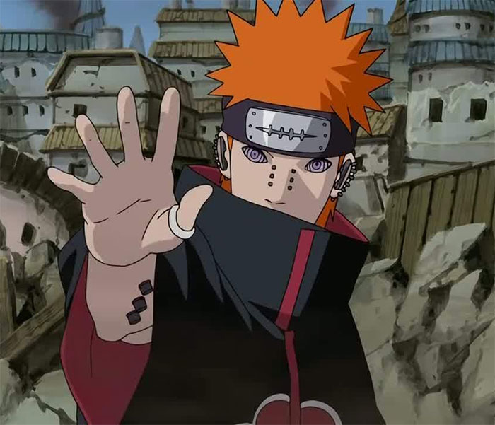 Pain Naruto holding hand